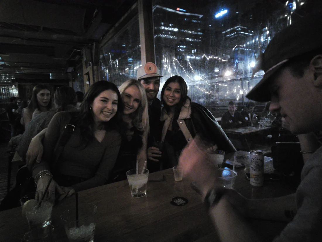 Kaitlyn and friends together on a night out